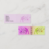 Carte De Visite Mini Guitare - maigre (Devant / Derrière)