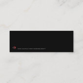 Carte De Visite Mini Halloween Citrouille 001 - Signet (Dos)