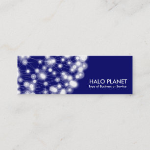 Carte De Visite Mini Halo Planet - Marine Profond