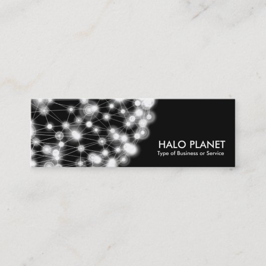 Carte De Visite Mini Halo Planet - Noir (Devant)