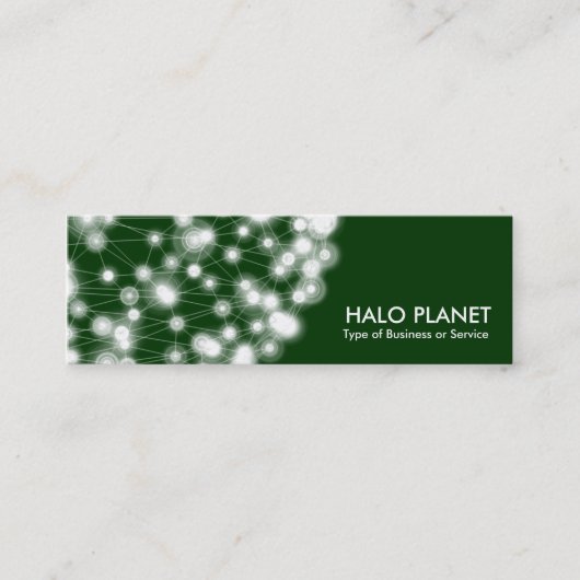 Carte De Visite Mini Halo Planet - Vert foncé (Devant)