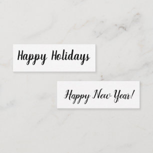 Carte De Visite Mini Happy Holidays/Happy New Year Mini Business Card