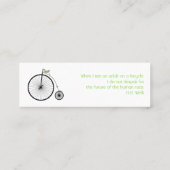 Carte De Visite Mini Haute roue (Dos)