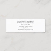 Carte De Visite Mini Hérisson bébé (Dos)