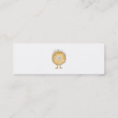 Carte De Visite Mini Hérisson mignon (Dos)