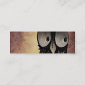 Carte De Visite Mini Hibou drôle (Dos)