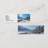 Carte De Visite Mini Hiver à Saint-Moritz (Devant / Derrière)
