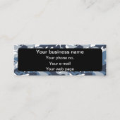 Carte De Visite Mini Hiver Camouflage bleu neige, Militaire, Armée (Devant)