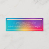 Carte De Visite Mini Holographie branchée Instagram Instagram (Dos)