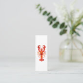 Carte De Visite Mini Homard polygonal rouge (Debout devant)
