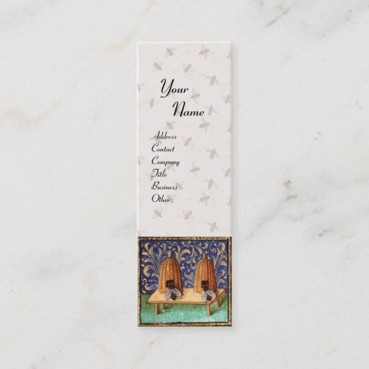 CARTE DE VISITE MINI HONEY BEE, MAINTIEN DE L'OEUVRE, APIARISTE DE L'OE (Devant)