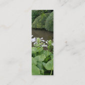 Carte De Visite Mini Hosta dans un jardin zen 2 (Dos)