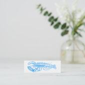 Carte De Visite Mini Hummer bleu clair série (Debout devant)
