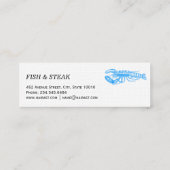 Carte De Visite Mini Hummer série bleu clair (Dos)