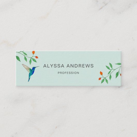 Carte De Visite Mini Hummingbird  Business Card (Devant)