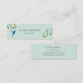 Carte De Visite Mini Hummingbird  Business Card (Devant / Derrière)