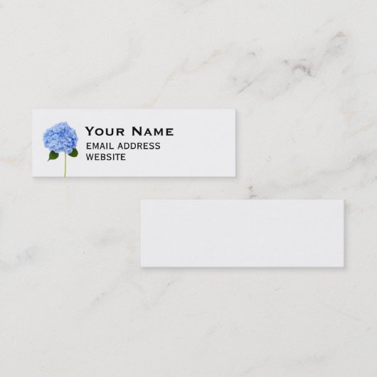 Carte De Visite Mini Hydrangée (Devant / Derrière)