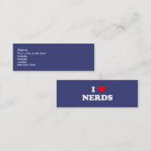 Carte De Visite Mini I Nerds (Devant / Derrière)