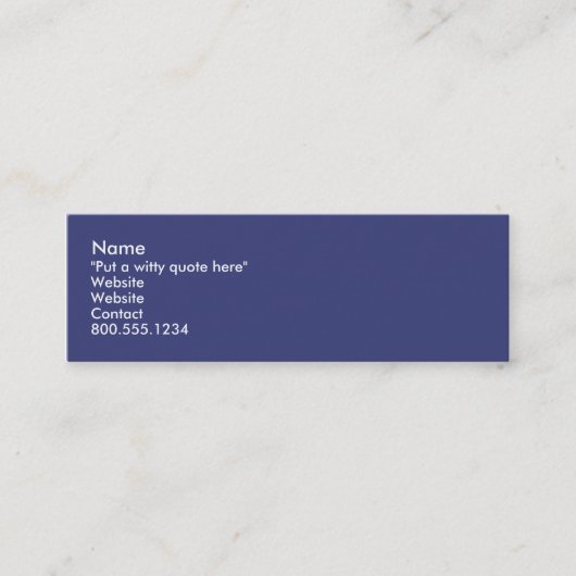 Carte De Visite Mini I Nerds (Devant)