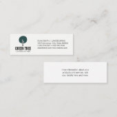 Carte De Visite Mini Icône Arbre / Paysage (Devant / Derrière)