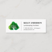 Carte De Visite Mini Icône Arbre stylisée | Service d'ajustement de l'a (Devant)