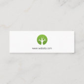 Carte De Visite Mini Icône Arbre stylisée | Service d'ajustement de l'a (Dos)