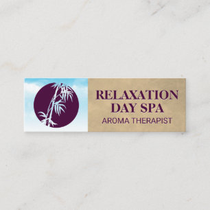 Carte De Visite Mini Icône Bambou   Nuages et ciel