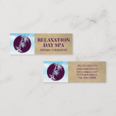 Carte De Visite Mini Icône Bambou | Nuages et ciel (Devant / Derrière)