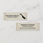 Carte De Visite Mini Icône Couteau de Cleaver (Devant / Derrière)