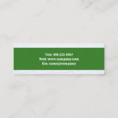 Carte De Visite Mini Icône de construction verte (Dos)