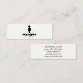 Carte De Visite Mini Icône humaine (Devant / Derrière)