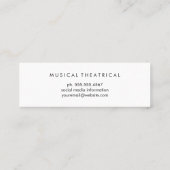 Carte De Visite Mini Icône Masques de fête (Dos)