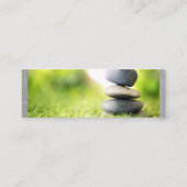 Carte De Visite Mini Icône Pose Yoga | Pierres empilées (Dos)