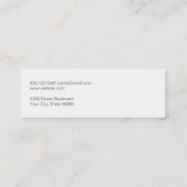 Carte De Visite Mini Icône Yoga | Aquarelle (Dos)