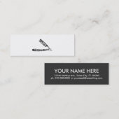 Carte De Visite Mini icônes de rasoir de coiffeur (Devant / Derrière)