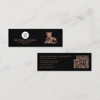 Icônes Réseaux Sociaux Code Qr Rose Gold Panthère 