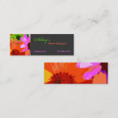 Carte De Visite Mini II floral (Devant / Derrière)