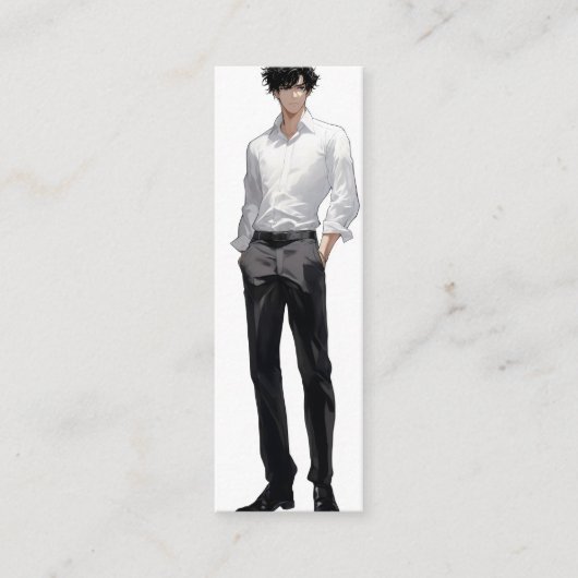 Carte De Visite Mini Ikemen Anime Man (Devant)