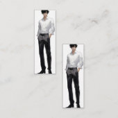 Carte De Visite Mini Ikemen Anime Man (Devant / Derrière)