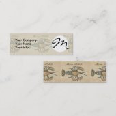 Carte De Visite Mini Illustration de homard, fruits de mer du Maine (Devant / Derrière)