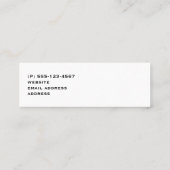 Carte De Visite Mini Illustration graphique des renards orange mignons (Dos)