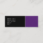 Carte De Visite Mini Image de cuir pourpre (Dos)