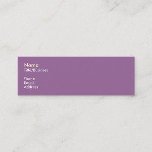 Carte De Visite Mini Impact pourpre/jaune