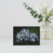 Carte De Visite Mini impression Blue Hydrangea 8514 (Debout devant)