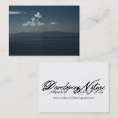 Carte De Visite Mini impression de bleus d'été (Devant / Derrière)