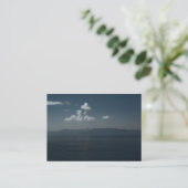 Carte De Visite Mini impression de bleus d'été (Debout devant)