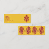 Carte De Visite Mini Impression de bloc Inde (Devant / Derrière)