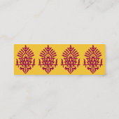 Carte De Visite Mini Impression de bloc Inde (Dos)