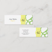 Carte De Visite Mini Impression de girafe, Girafe verte, Poster de anim (Devant / Derrière)