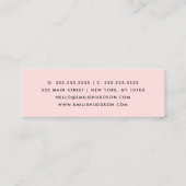 Carte De Visite Mini Impression De Vache, Motif De Vache, Spots De Vach (Dos)